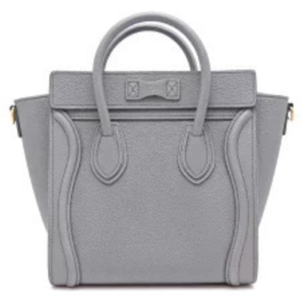 Celine Handbag Shopper Coal Leather Luggage Black